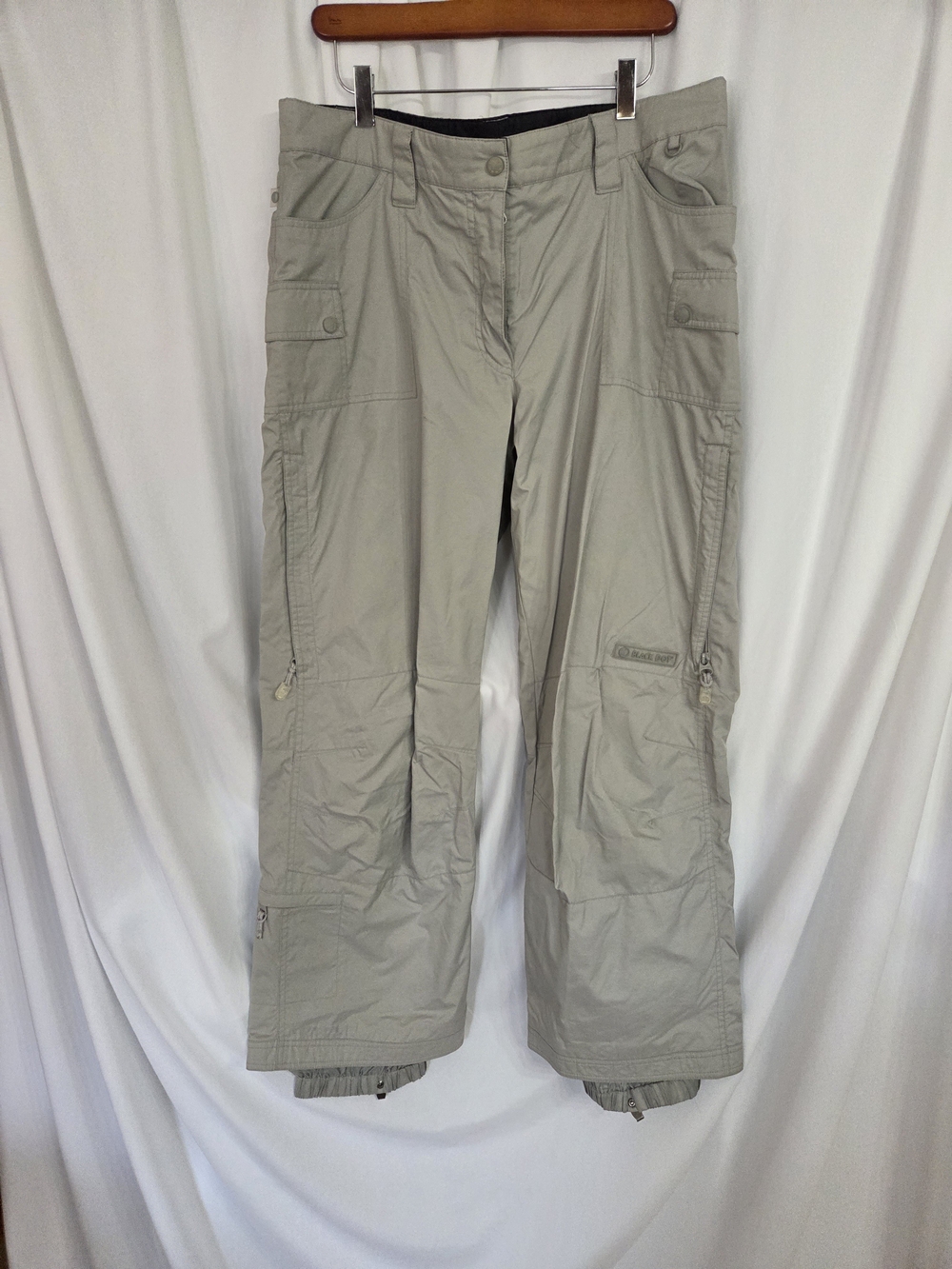 Black Dot Pacific Trail Outwear Medium Gray Cargo Snow Pants Size XL